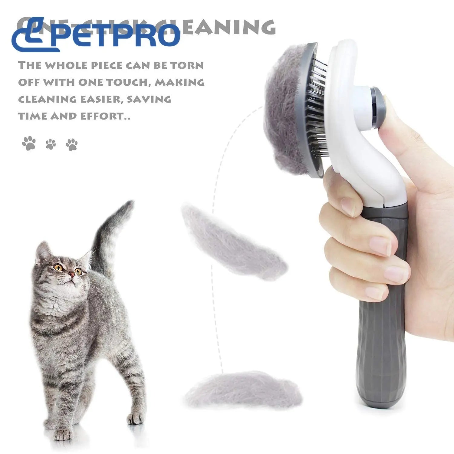 Self-Cleaning Brush Is Suitable for Cat Dog Pet Grooming Comb, Dog Supplies Dog Grooming Pet Hair Remover Pets Acessorios