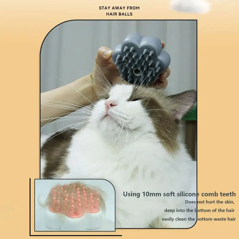 Pet Steam Hair Removal Comb Pet Steam Massage Comb Body Relax and Relieve Fatigue Loose Cat Hair Grooming Comb for Puppy Pet Products