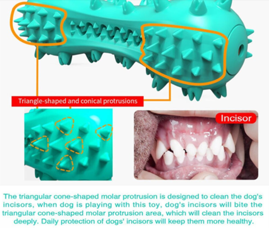 Pet Dog Cleaning Chew Toys for Aggressive Dogs Rubber Molar Stick Dog Oral Teeth