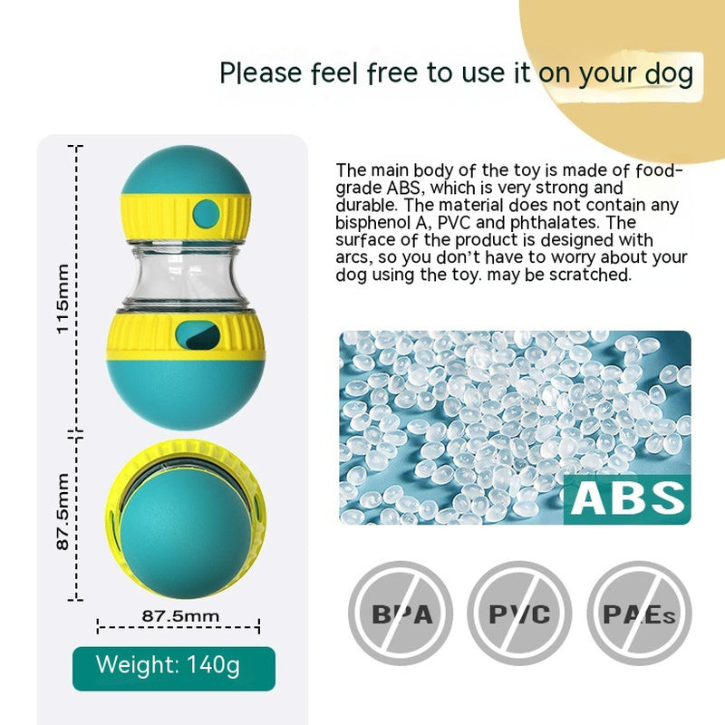 Food Dispensing Dog Toy Tumbler Leaky Food Ball Puzzle Toys Interactive Slowly Feeding Protect Stomach Increase Intelligence Pets Toy Pet Products