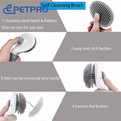 Self-Cleaning Brush Is Suitable for Cat Dog Pet Grooming Comb, Dog Supplies Dog Grooming Pet Hair Remover Pets Acessorios