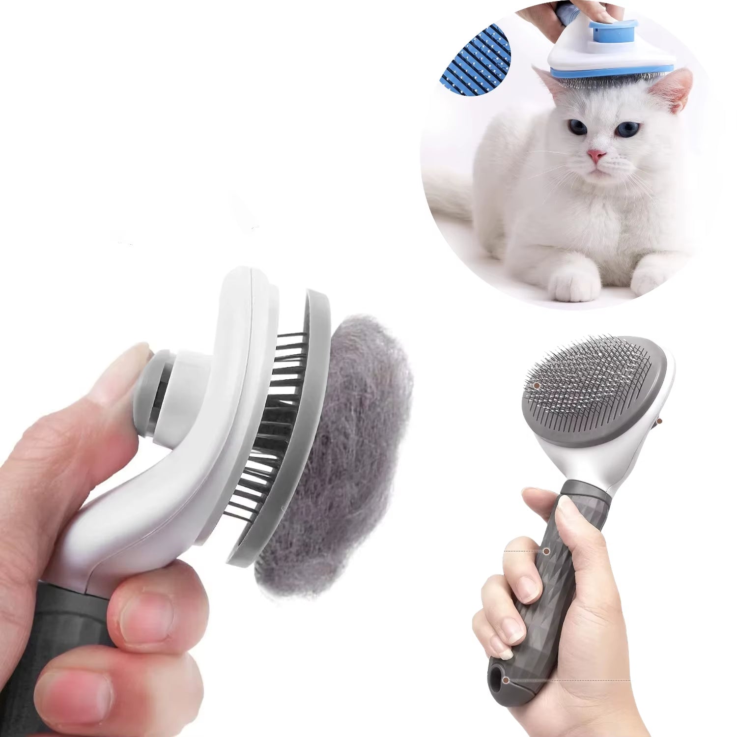 Pet Hair Remover Brush,Easy to Remove Loose Undercoat,For Dogs Cats Grooming Tools, Pet Hair Removal Comb Dogs Accessories