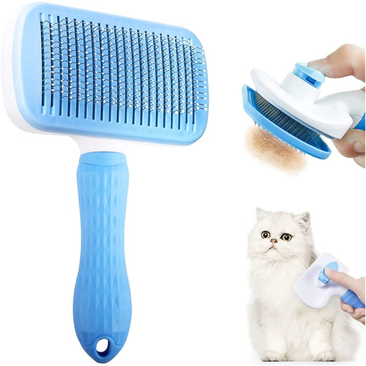 Self-Cleaning Brush Is Suitable for Cat Dog Pet Grooming Comb, Dog Supplies Dog Grooming Pet Hair Remover Pets Acessorios