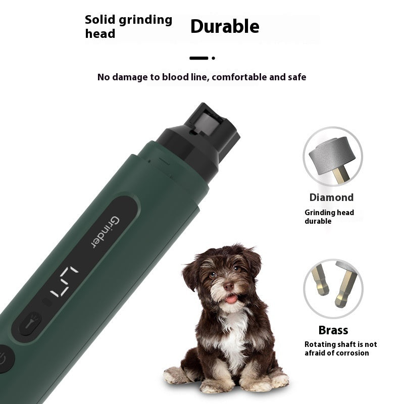 Dog Nail Grinder Electric Pet Nail Trimmers Rechargeable Cat Nail Grinders Super Quiet with 5-Speed Setting for Small Medium Large Dogs Cats Claw Care Pet Products