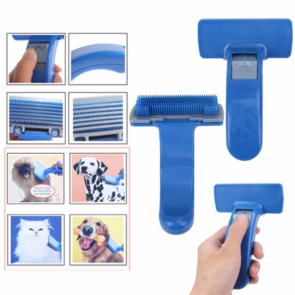 Pet Brush Comb Puppy Dog Cats Self Cleaning Combs Hair Trimmer Grooming Tools for Dog Animals Pet Cleaning Supplies