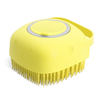 Pet Dog Shampoo Massager Brush Cat Massage Comb Grooming Scrubber Shower Brush for Bathing Short Hair Soft Silicone Brushes