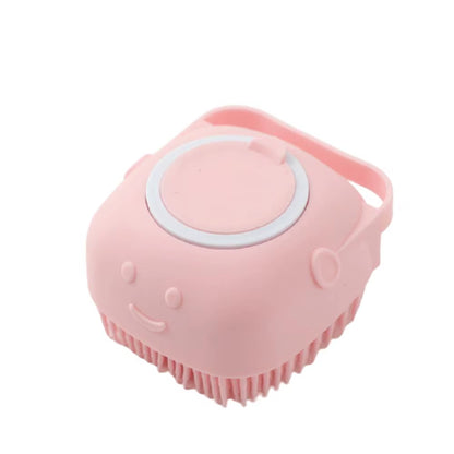 Soft Silicone Dog Brush Pet Shampoo Massager Bath Brush Bathroom Puppycat Washing Massage Dispenser Grooming Shower Brush Combs